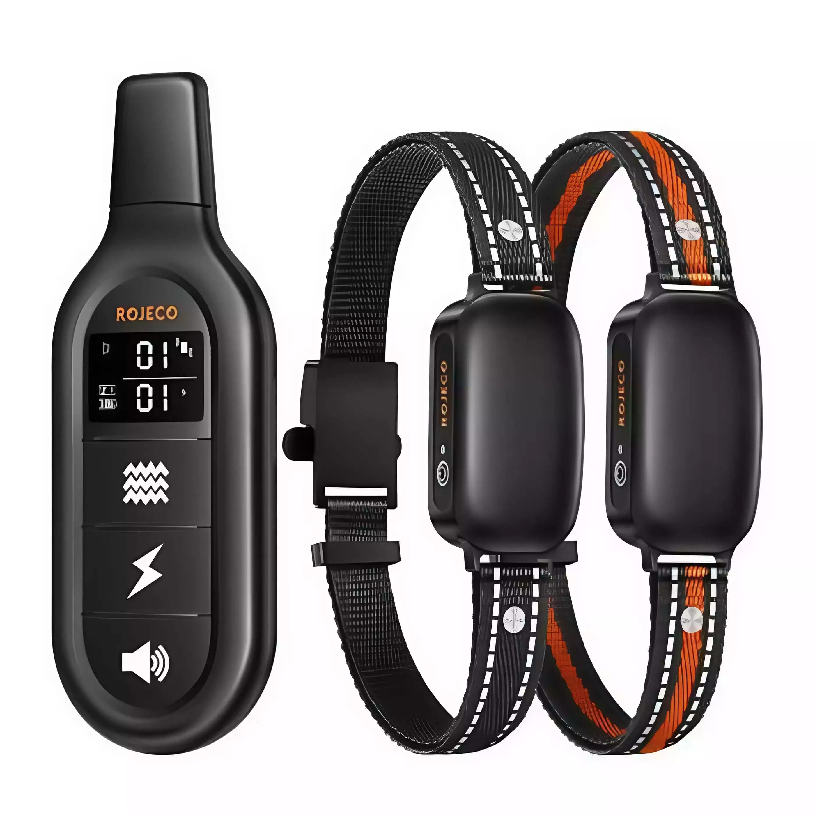 Coleira de Treino para Cães Rojeco PD521 1000m com 2 Coleiras