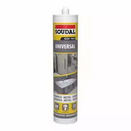 Silicona Universal Negra SOUDAL 280 ml, Sat25.com