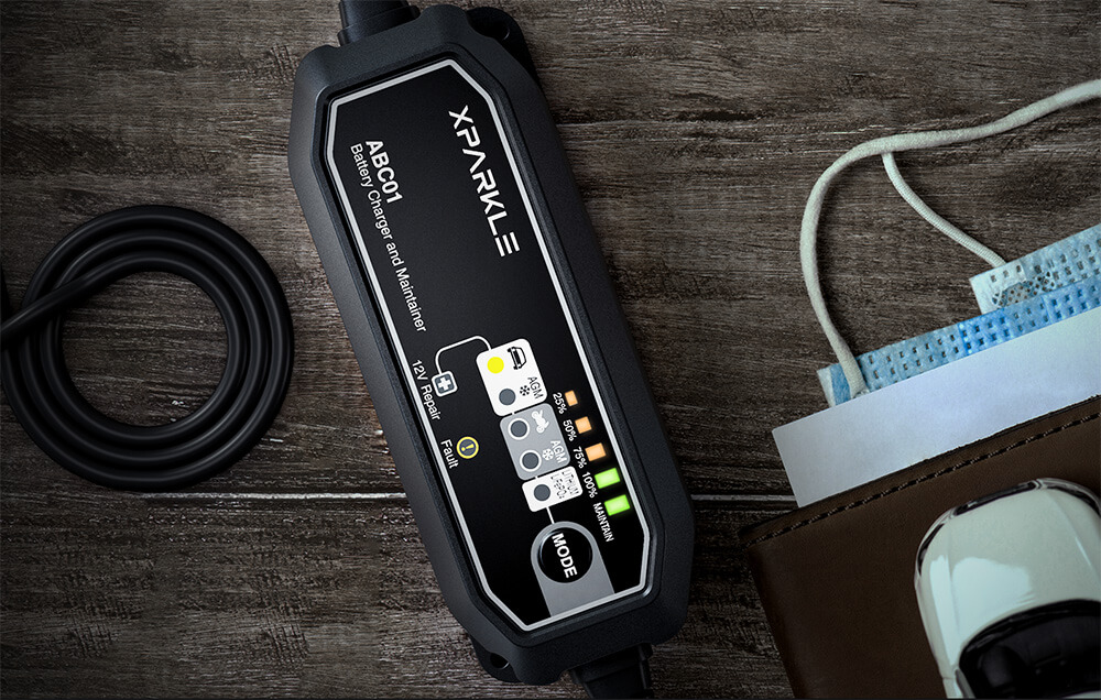 Xparkle ABC01 12V Car Battery Charger Automatic - 230VAC