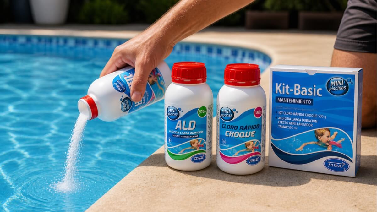 Alguicida para piscinas pequeñas