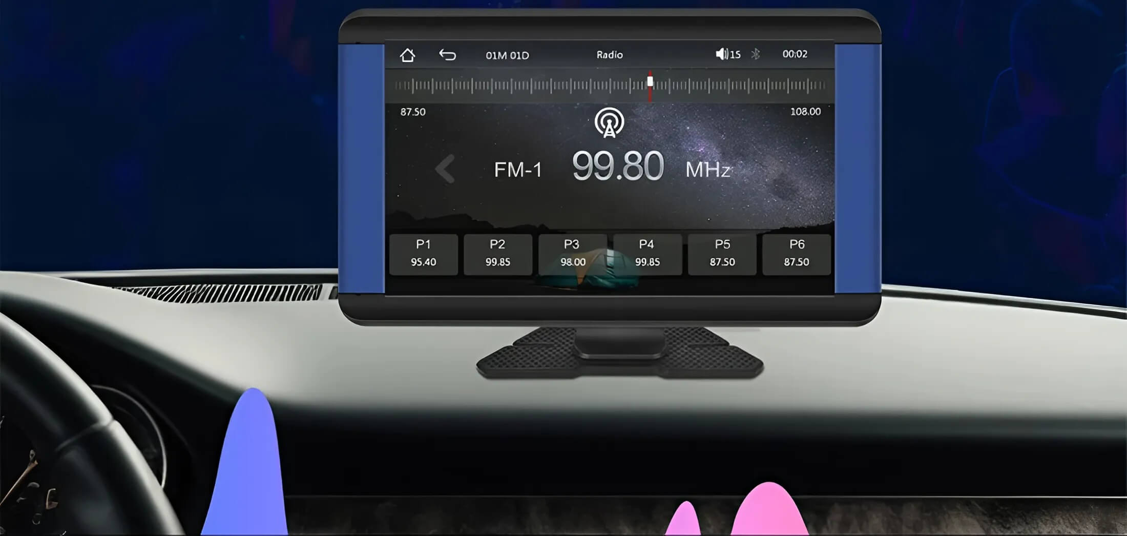 leitor multimédia podofo a3431 com bluetooth e fm