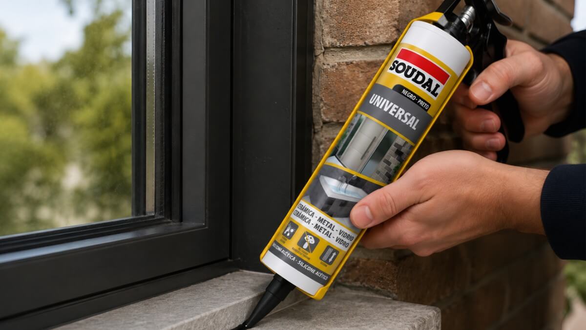 Sellador de silicona negra de 280 ml