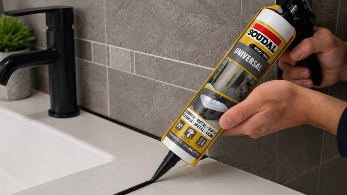 silicone universal negra Soudal