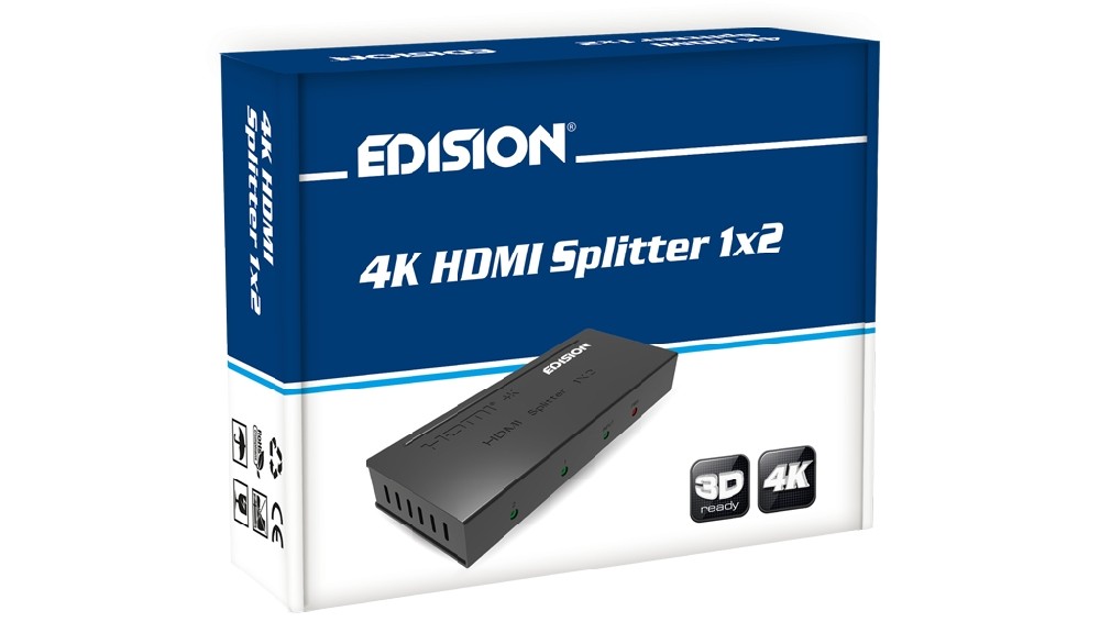Cable 1x2 Splitter HDMI Divisor De Señal Conecta 2 Monitores Splitter  Divisor De Señal HDMI Splitter