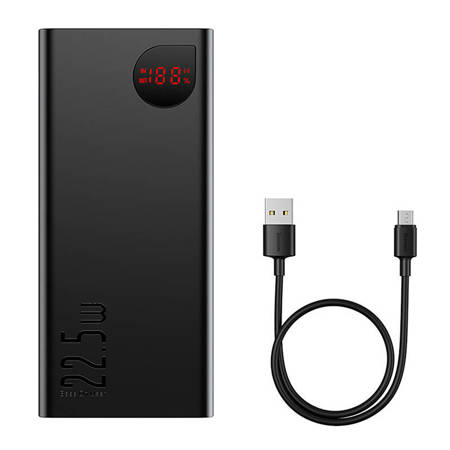 Batería externa Baseus 30000 mAh, 65W, carga rápida 3A, cable tipo usb-C a  usb-C, negro - Tienda Claro