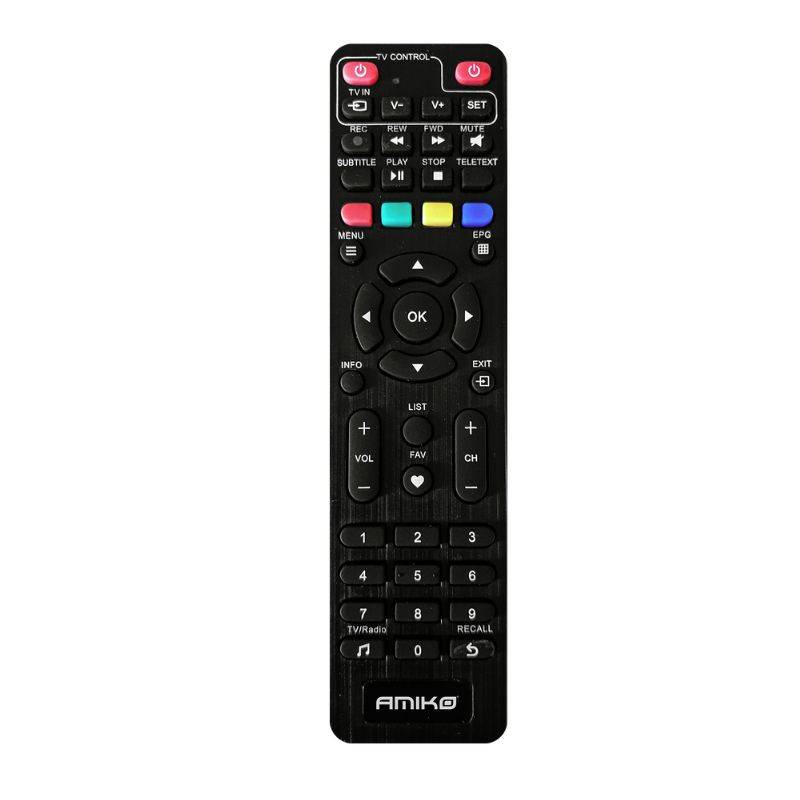 Télécommande Rechange pour AMIKO Pure OTT Receiver HiS-1000 HiS-1100