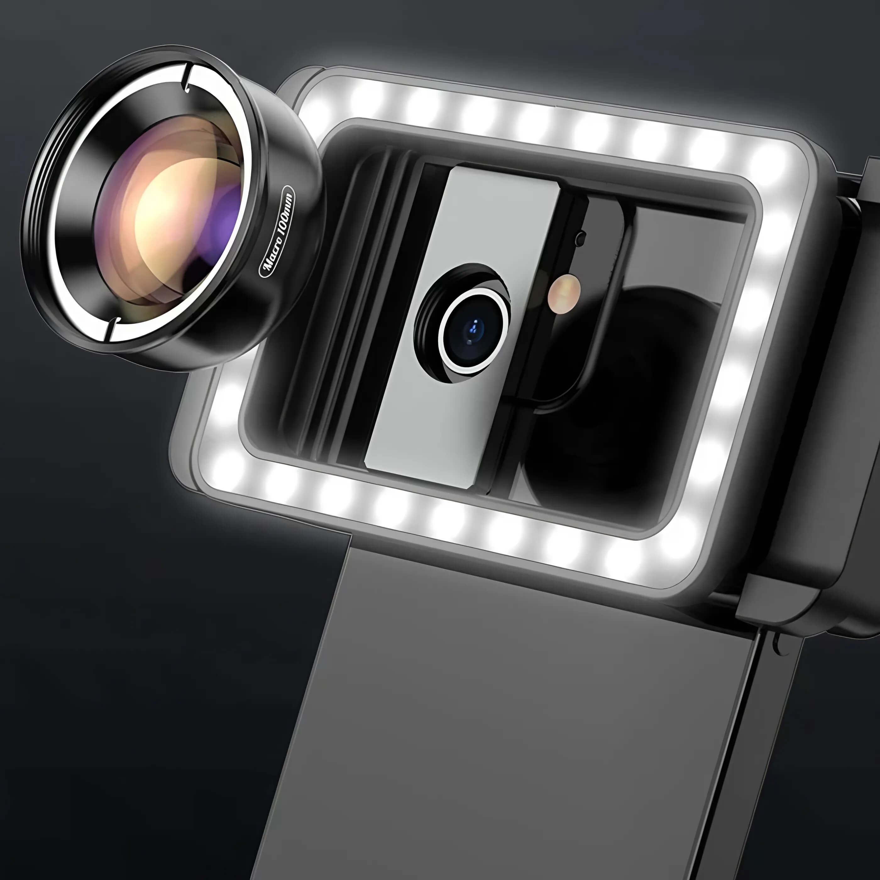 Buy APEXEL 100mm Smartphone Macro Lens with LED Lighting