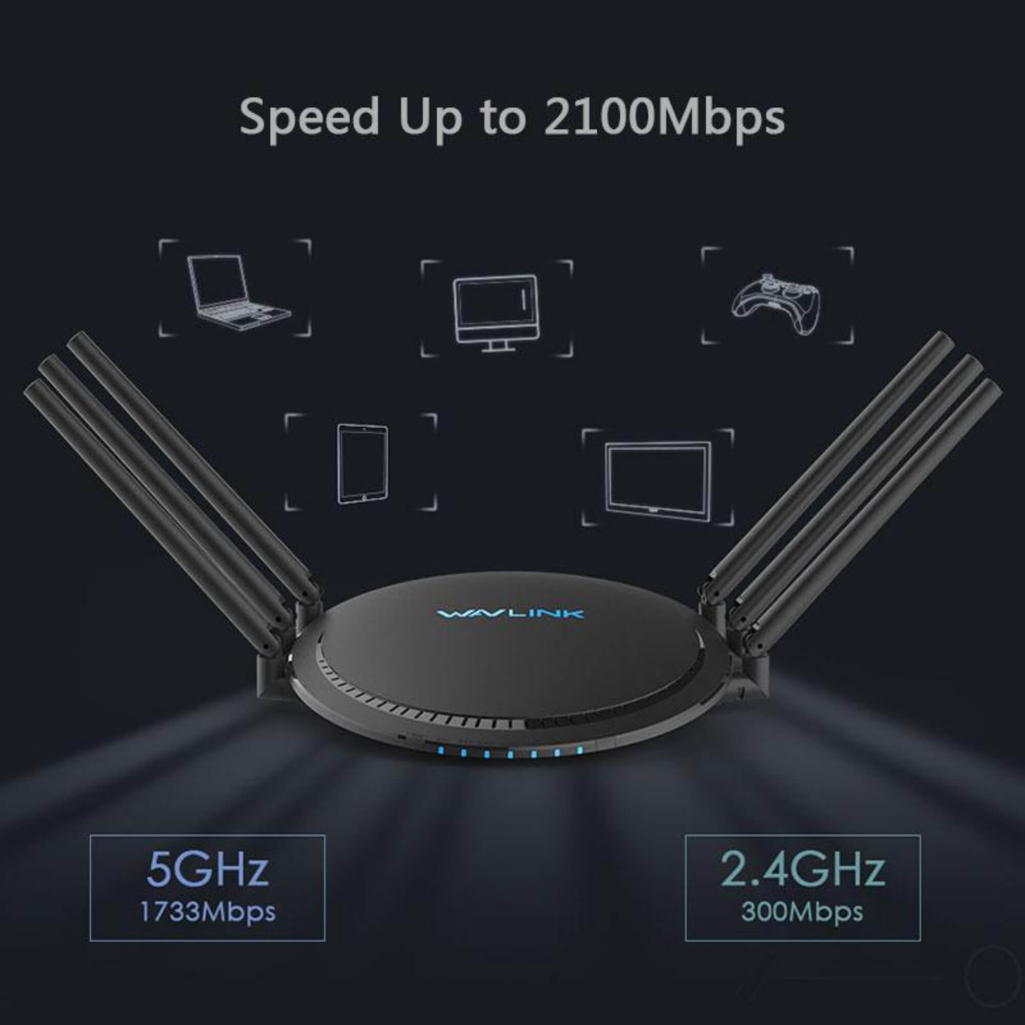 Buy Router Smart Wi-Fi Dual-band with Touchlink QUANTUM D6 MU-MIMO