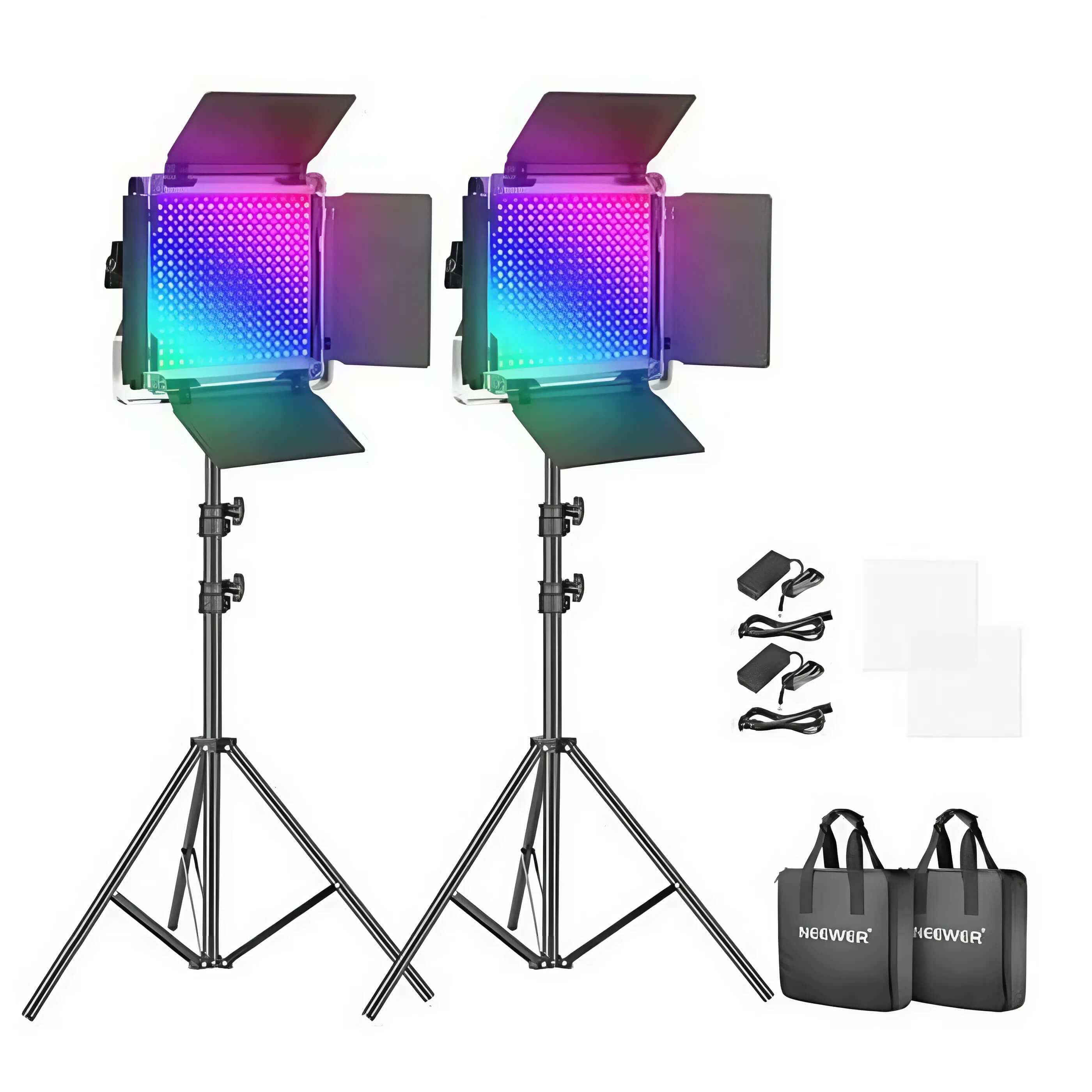 Leds Visual Estudio Luces LED de Estudio Lámparas 50W Trípodes y Puertas