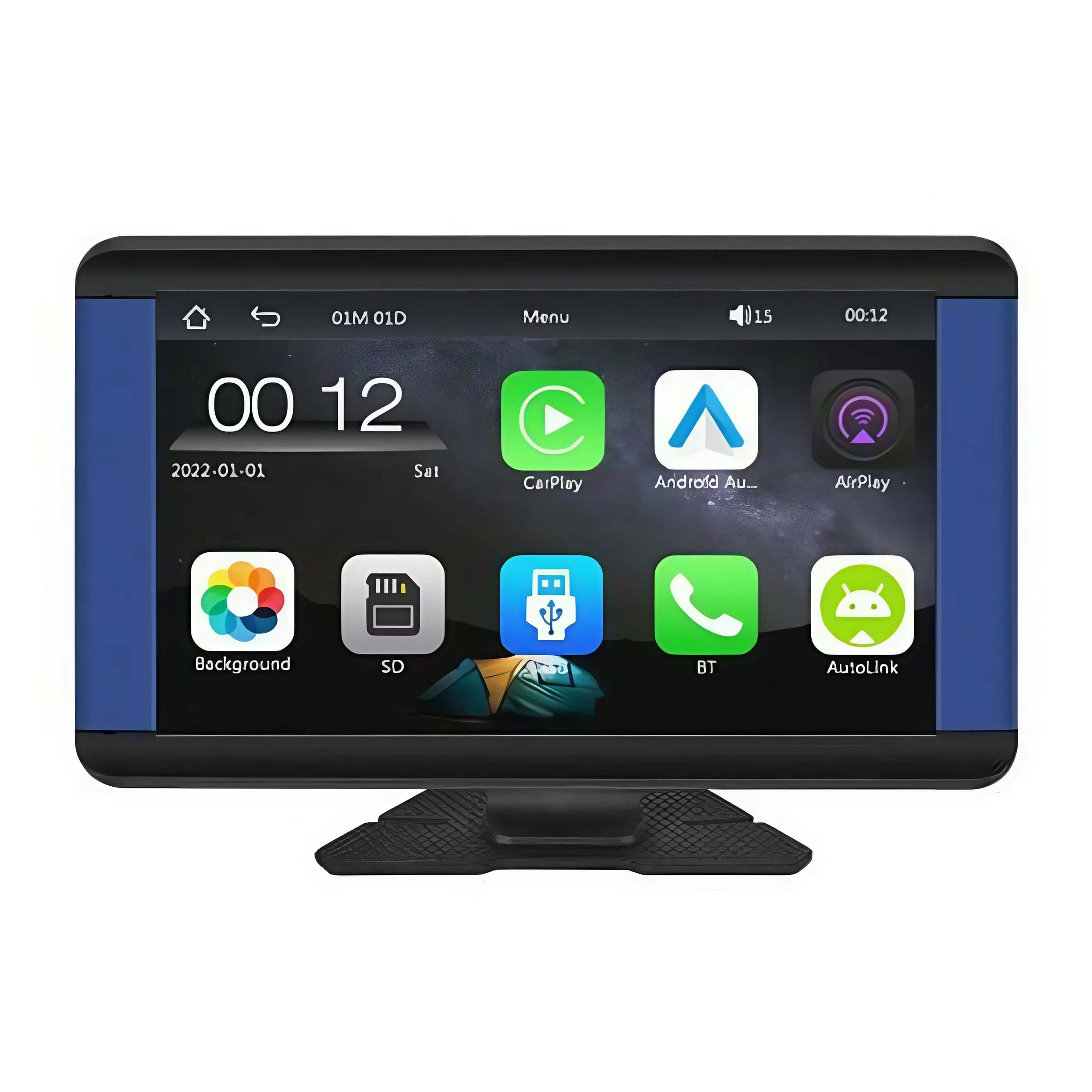 Pantalla Para Coche Con CarPlay De 7 Pulgadas - Soporte Ajustable, Conexión Bluetooth, Navegación En Tiempo Real