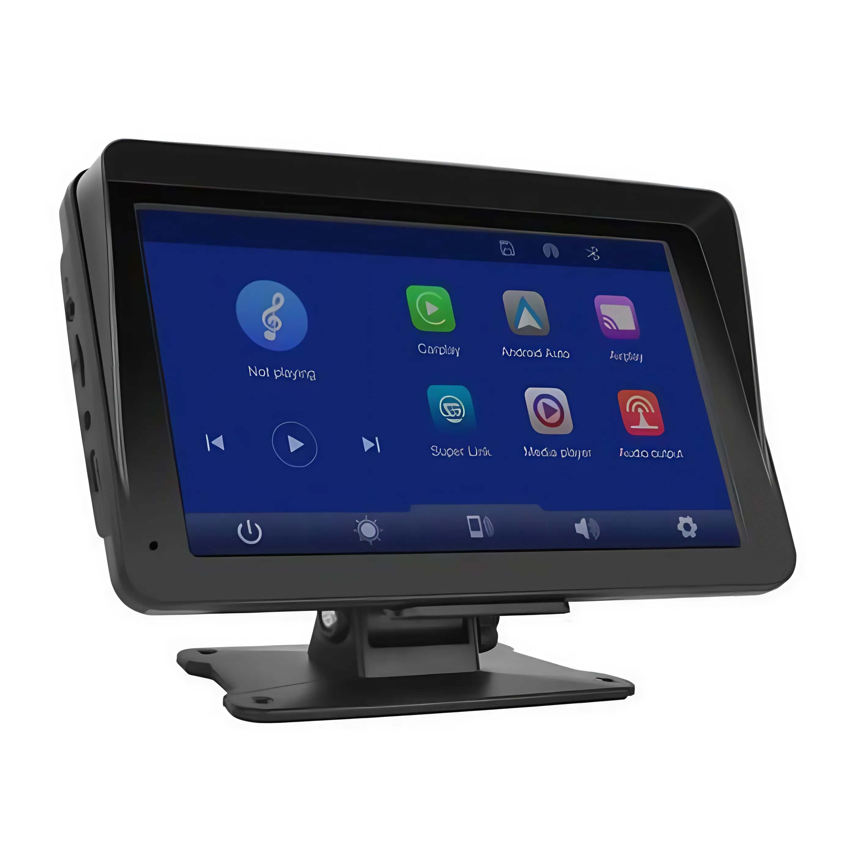 Navegador Para Moto Con Pantalla 5", CarPlay Y Android Auto Inalámbricos, Bluetooth, FM, Resistencia IP68
