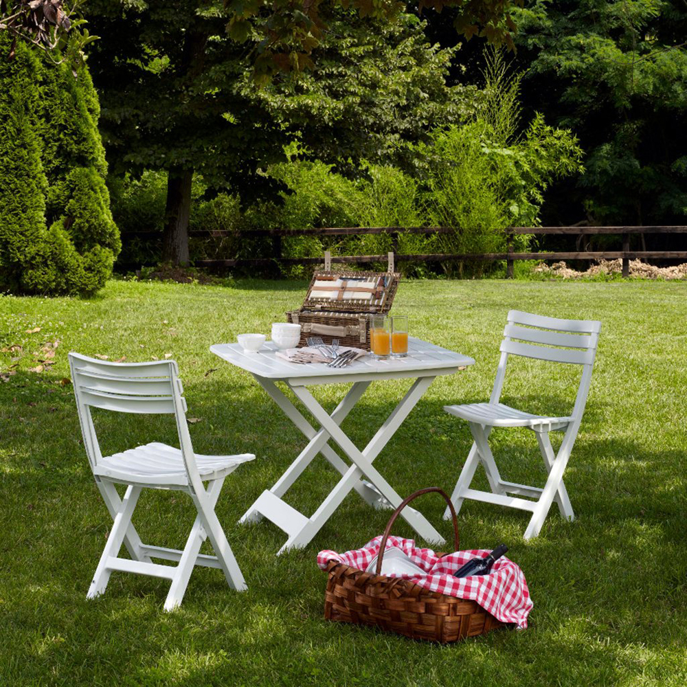 Kaufen Camping Tisch/Stuhl Set IPAE PROGARDEN Weiß