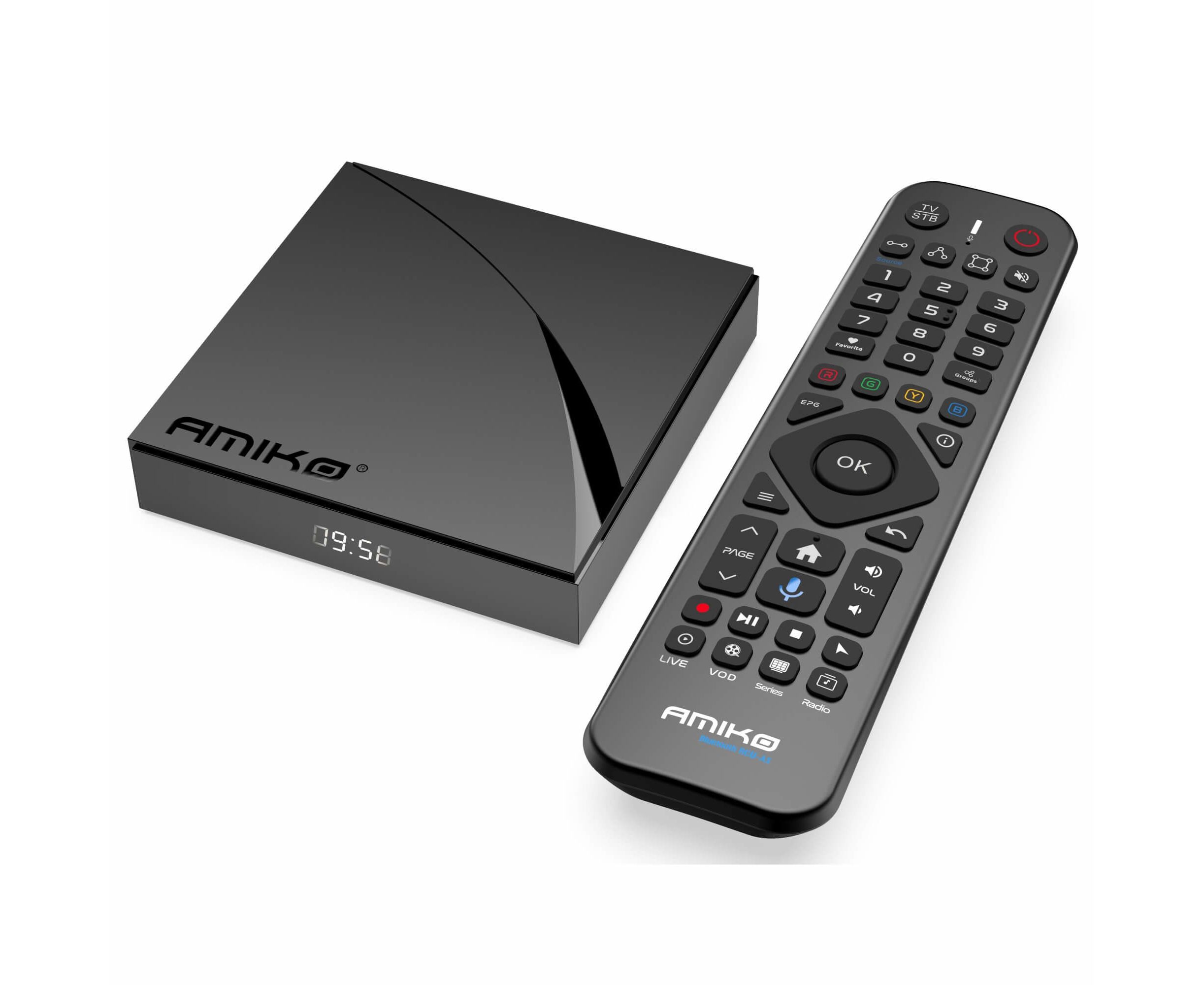 Buy Tv Box Amiko A14 Gold Android OTT 4k MyTV 3