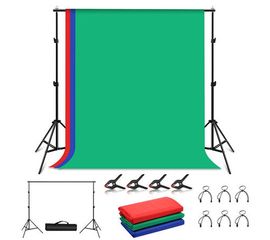 Estúdio Fotográfico Puluz - Suporte de Fundo 2x2m + Telas de Fundo de 3 Cores, Sat25.com
