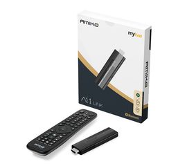 Amiko A11 Link 4K Android TV Dongle MYTV3, Sat25.com
