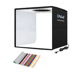 Estudio Fotográfico Portátil Con Luz LED Puluz 25cm, Sat25.com