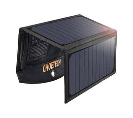 Choetech Panneau Solaire 2xChargeur USB, Sat25.com