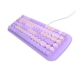 Teclado Mecânico Com Fio MOFII Candy M Roxo, Sat25.com