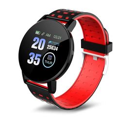 Smartband 119 Plus Schwarz/Rot, Farbe: Schwarz, Modell: Smart Band 119 Plus, Sat25.com