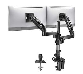 Suporte para Dois Monitores Huanuo HNDS8 de 13 a 32", Cor: Preto, Modelo: HNDS8, Sat25.com