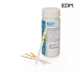 Tiras de teste de CLORO - PH - ALCALINIDADE 50 unidades. EDM, Sat25.com