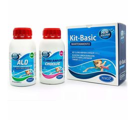 Kit Mantenimiento Piscinas Pequeñas Cloro Choque 500g y Algicida 500ml Tamar, Sat25.com