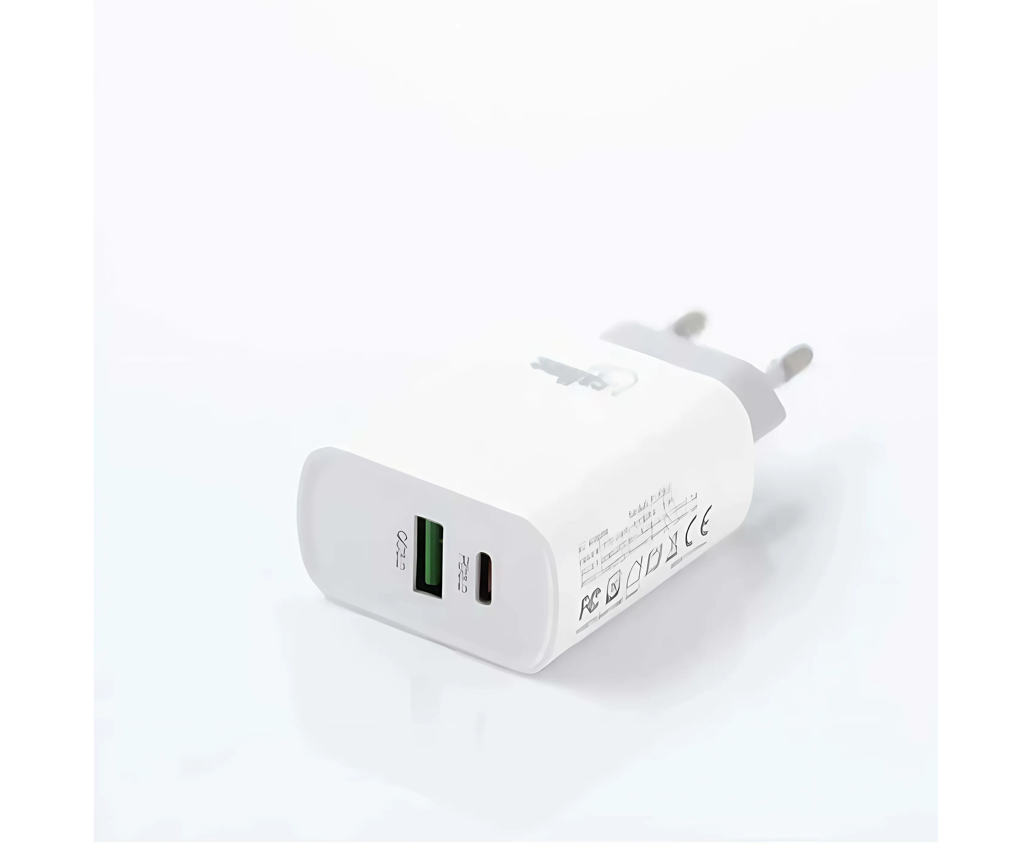Buy Callme LS13 2 USB Smartphone Charger QC3.0+PD White with Type C Cable