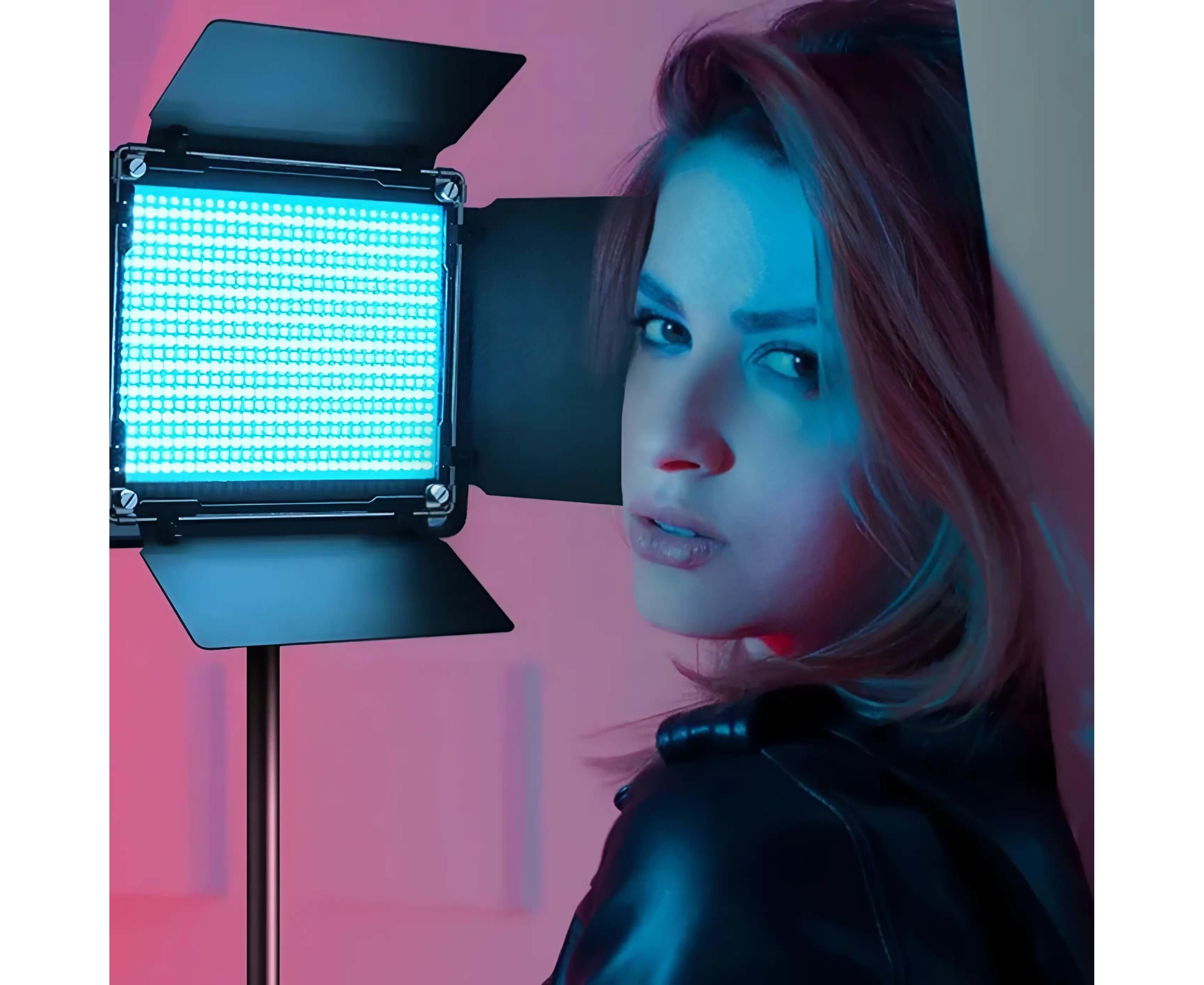 Luces LED de Estudio Lámparas 50W Trípodes y Puertas