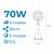 Ventilador Nebulizador Recarcable EDM 70W, Sat25.com
