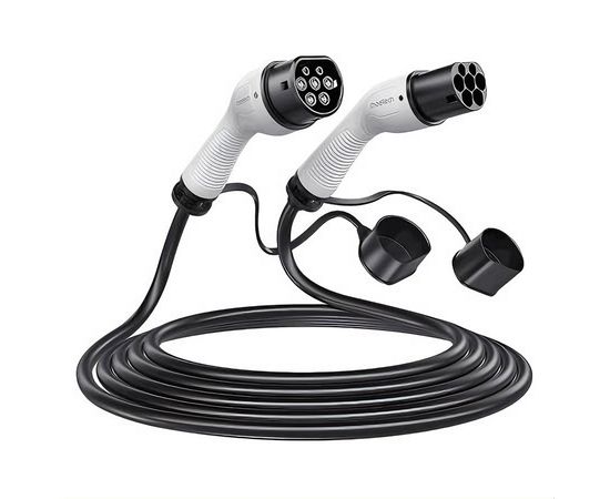 Cable Cargador para Coche Eléctrico Tipo 2 Choetech 3,5 kW 5 Metros Blanco, Capacidad: 3,5 kW, Sat25.com
