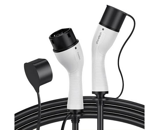 Cable Cargador para Coche Eléctrico Tipo 2 Choetech 3,5 kW 5 Metros Blanco, Capacidad: 3,5 kW, Sat25.com