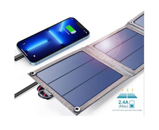 Panel Solar Plegable Choetech Cargador 14W 1xUSB, Sat25.com
