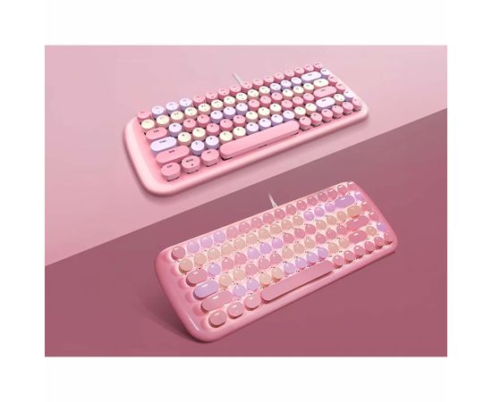 MOFII Candy M Rosa Mechanische Kabelgebundene Tastatur, Sat25.com
