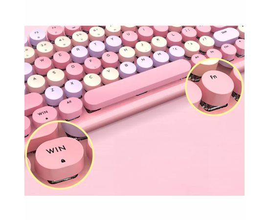 MOFII Candy M Rosa Mechanische Kabelgebundene Tastatur, Sat25.com