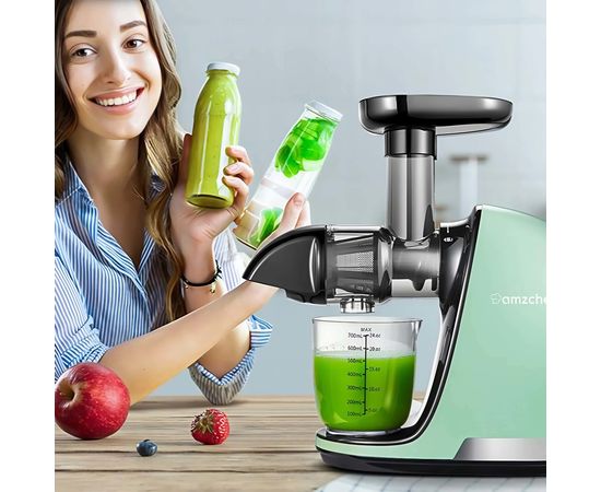 Extractor de Zumo Lento AMZCHEF 1501-GN-SM, Sat25.com