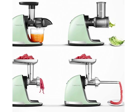 Extractor de Zumo Lento AMZCHEF 1501-GN-SM, Sat25.com