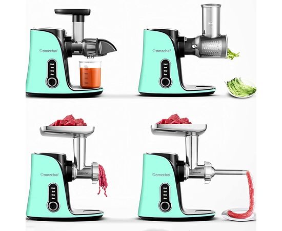 Extractor de Zumo Lento AMZCHEF GM3001-GN, Sat25.com
