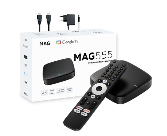 MAG555 IPTV 4K Google TV, Sat25.com