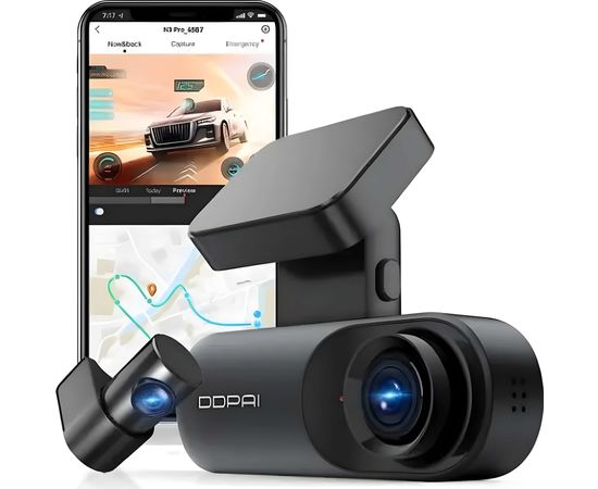 Dashcam para Coche Doble con Grabación Frontal y Trasera, Sat25.com