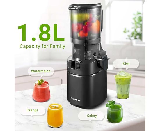 Extractor de Zumos Lento AMZCHEF con Autoalimentación, Sat25.com