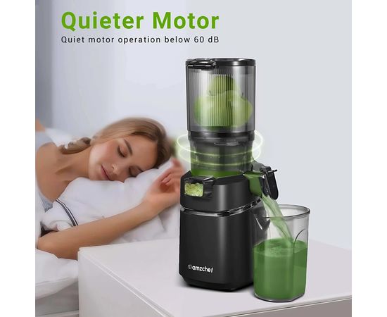 Extractor de Zumos Lento AMZCHEF con Autoalimentación, Sat25.com