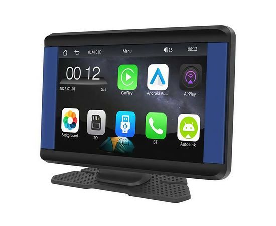 Ecrã de Carro Podofo Carplay e Android Auto 7.0", Sat25.com