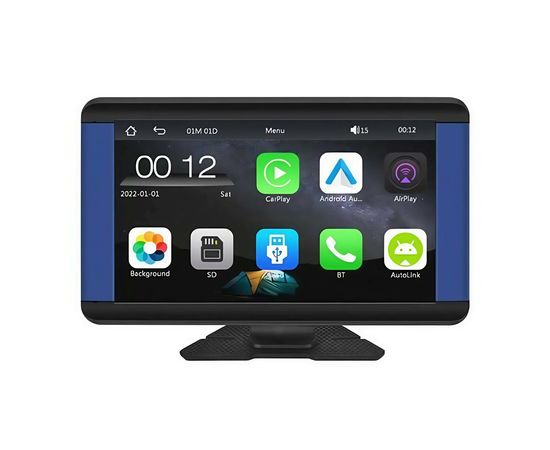 Ecrã de Carro Podofo Carplay e Android Auto 7.0", Sat25.com