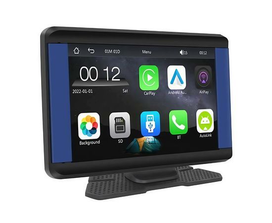 Ecrã de Carro Podofo Carplay e Android Auto 7.0", Sat25.com