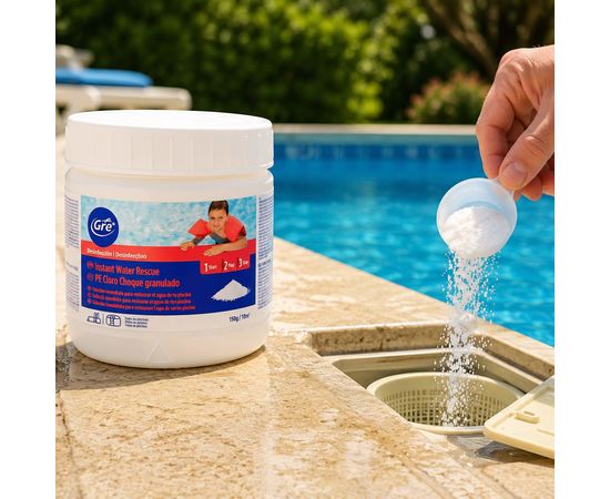 Cloro de Choque Granulado GRE 500g, Sat25.com