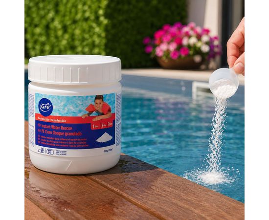 Cloro de Choque Granulado GRE 500g, Sat25.com